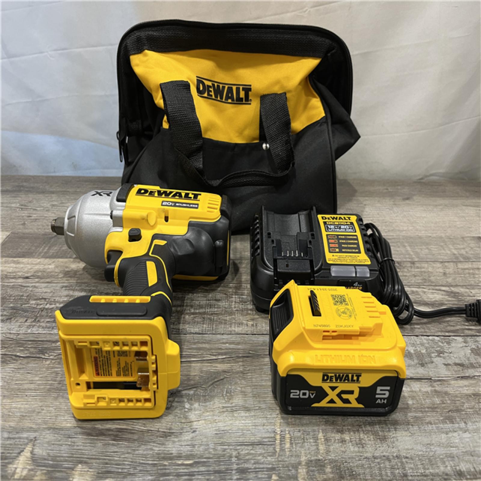 AS-IS DEWALT 20V MAX Lithium-Ion Cordless 1/2 in. Impact Wrench Kit