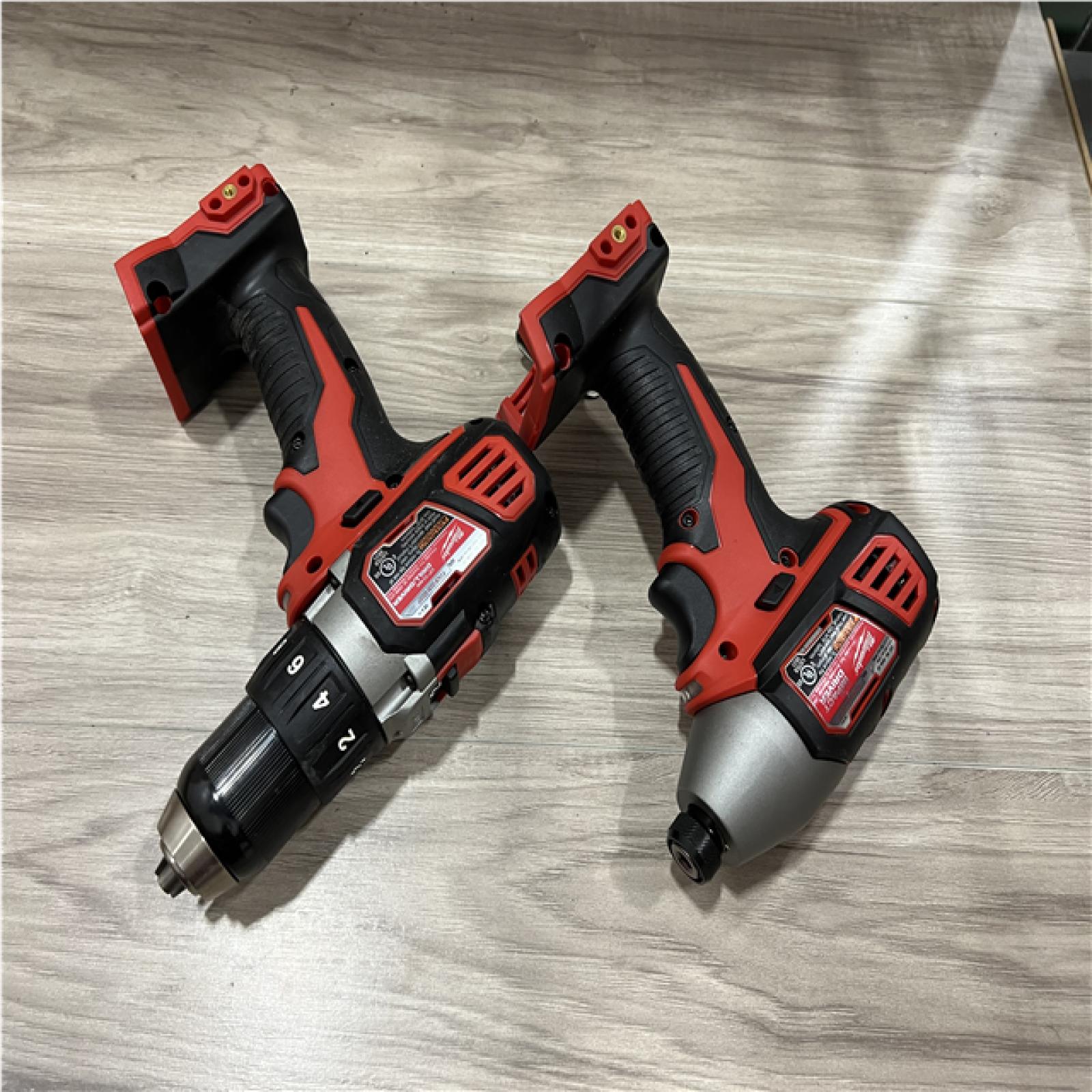 AS-IS Milwaukee 18V Lithium-Ion Cordless Drill Driver/Impact Driver Combo Kit