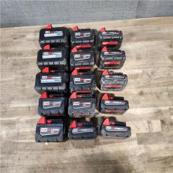 HOUSTON LOCATION - AS-IS MILWAUKEE BATTERY PACK QTY - 15