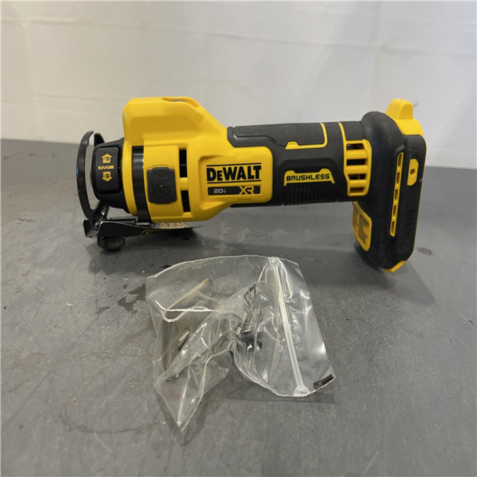 AS-IS - DEWALT XR 20V Lithium-Ion Cordless Rotary Drywall Cut-Out Tool