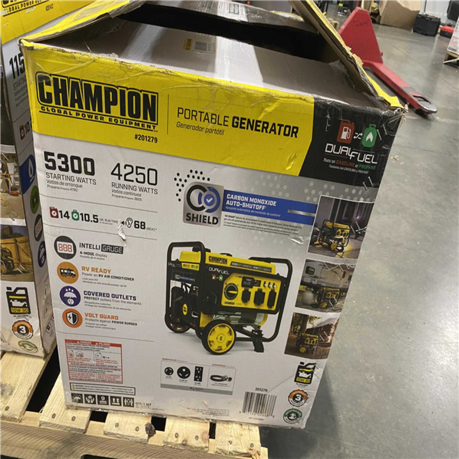 Dallas Location - As-Is Champion Power Equipment 5300/4250-Wattt Fuel Portable Generator