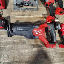 HOUSTON LOCATION - AS-IS M18 FUEL 18V Lithium-Ion Brushless Cordless Combo Kit with Two 5.0 Ah Batteries  1 Charger 1 Tool Bag
