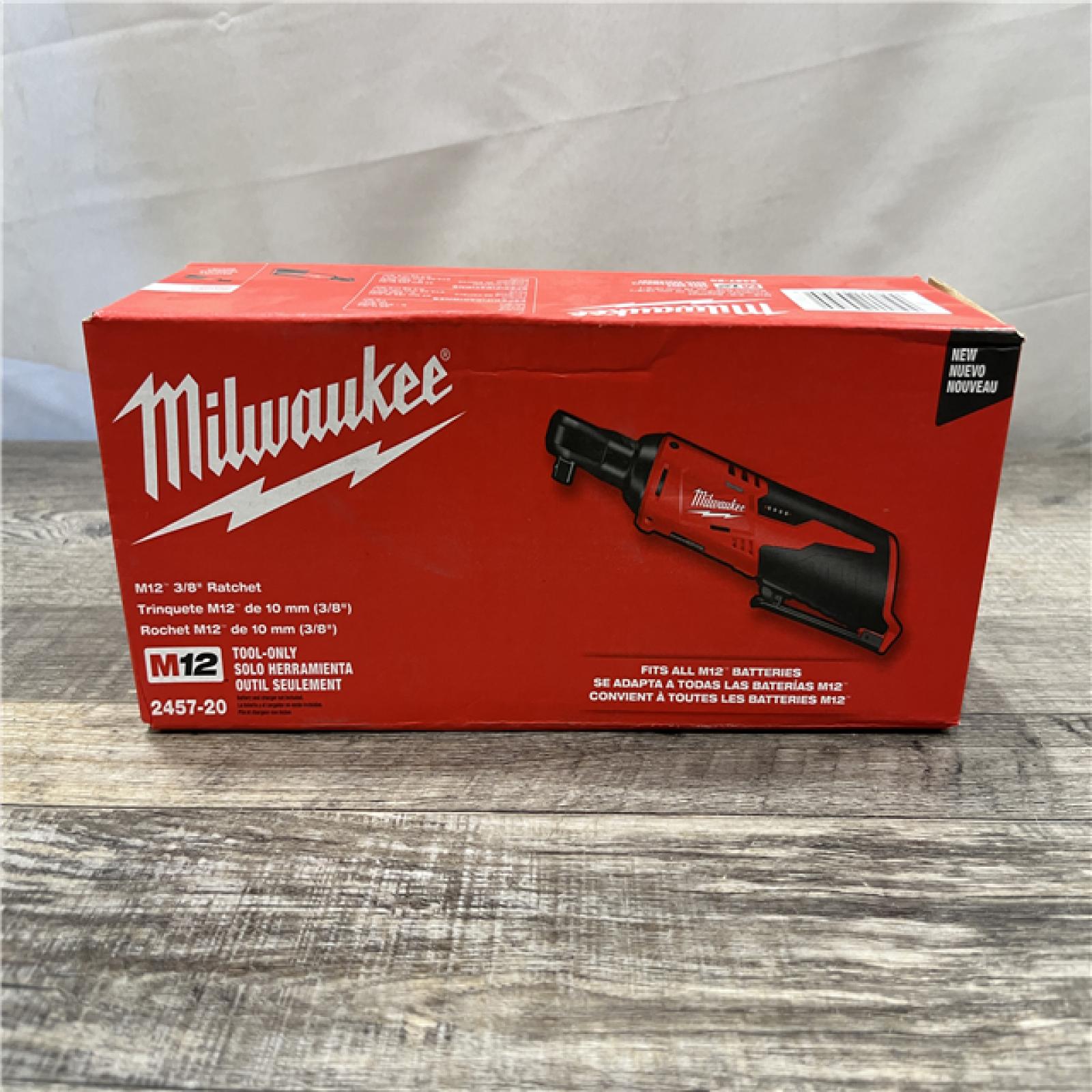 NEW - Milwaukee 12V Lithium-Ion Cordless 3/8 in. Ratchet (Tool-Only)