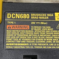 AS-IS DEWALT 20V MAX XR Lithium-Ion Electric Cordless 18-Gauge Brad Nailer (Tool Only)