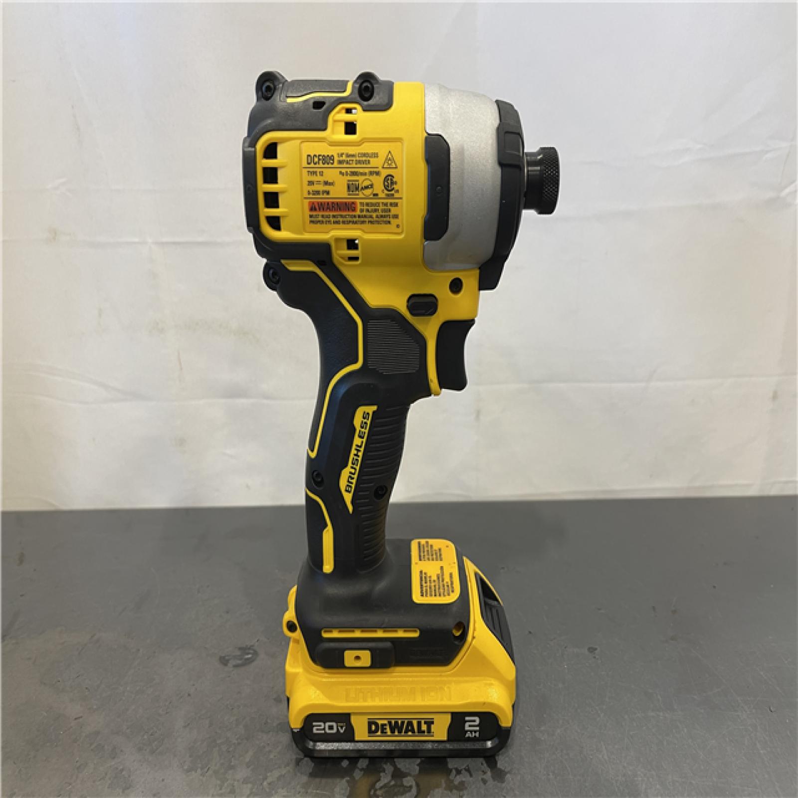 AS-IS - DeWALT ATOMIC 20V Max Lithium-Ion Brushless Cordless Compact 1/4 in. Impact Driver Kit