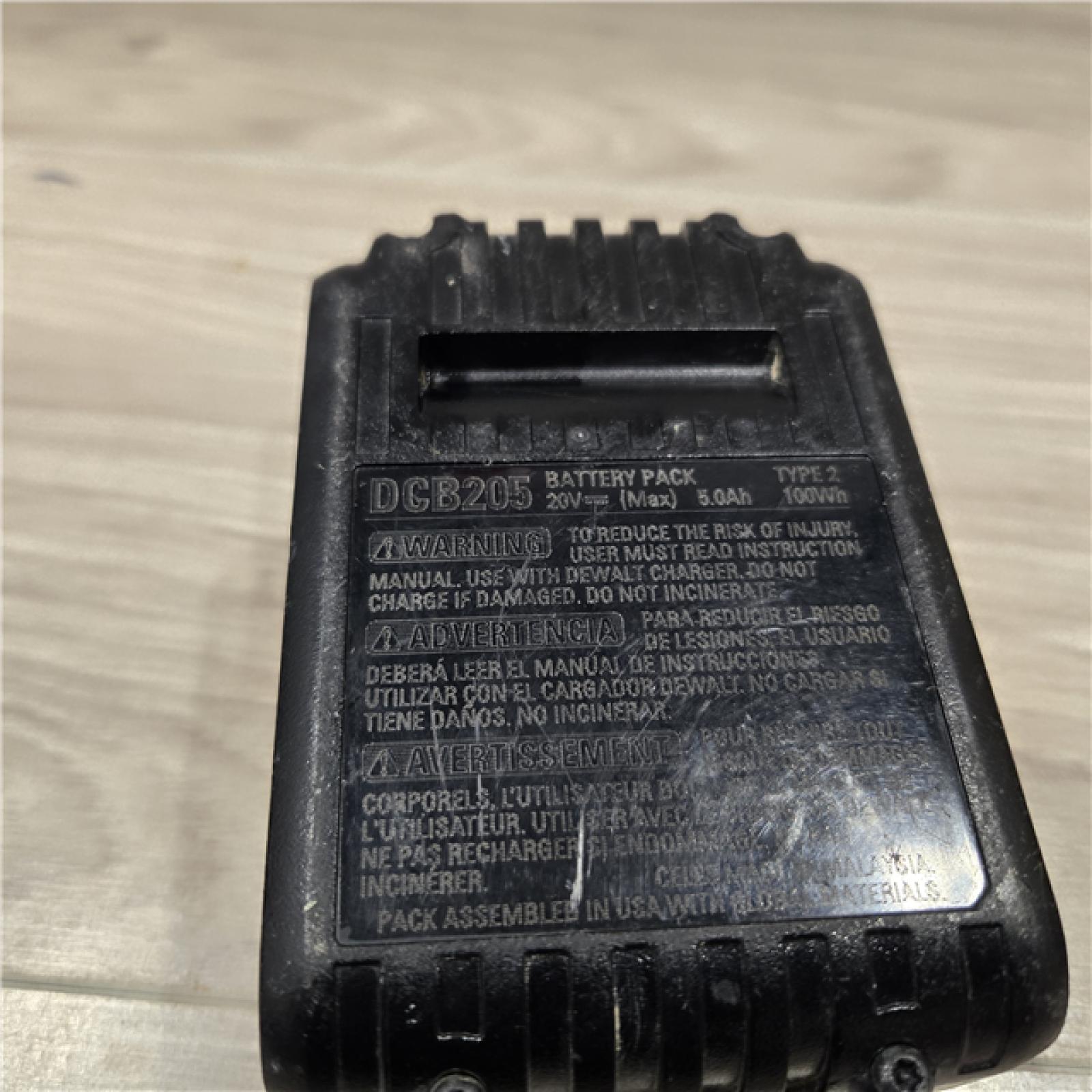 AS-IS DEWALT 20-Volt Maximum XR 5.0 Ah Battery Pack and Charger