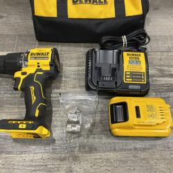 AS-IS DEWALT ATOMIC 20V Cordless 1/2 in. Compact Hammer Drill Kit
