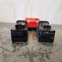 AS-IS- Milwaukee 18-Volt Lithium-Ion XC Starter Kit with Two 5.0Ah Batteries and Charger