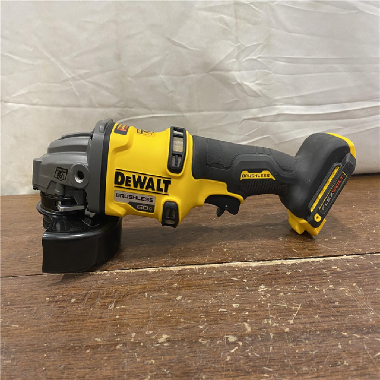 AS-IS DEWALT 60V MAX Cordless Brushless 4.5 in. to 6 in. Small Angle Grinder with Kickback Brake (Tool Only)