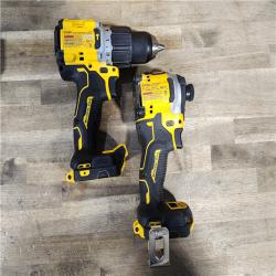 HOUSTON LOCATION - AS-IS DEWALT 20V MAX XR Hammer Drill and ATOMIC Impact Driver 2 Tool Cordless Combo Kit with (2) 4.0Ah Batteries, Charger, and Bag