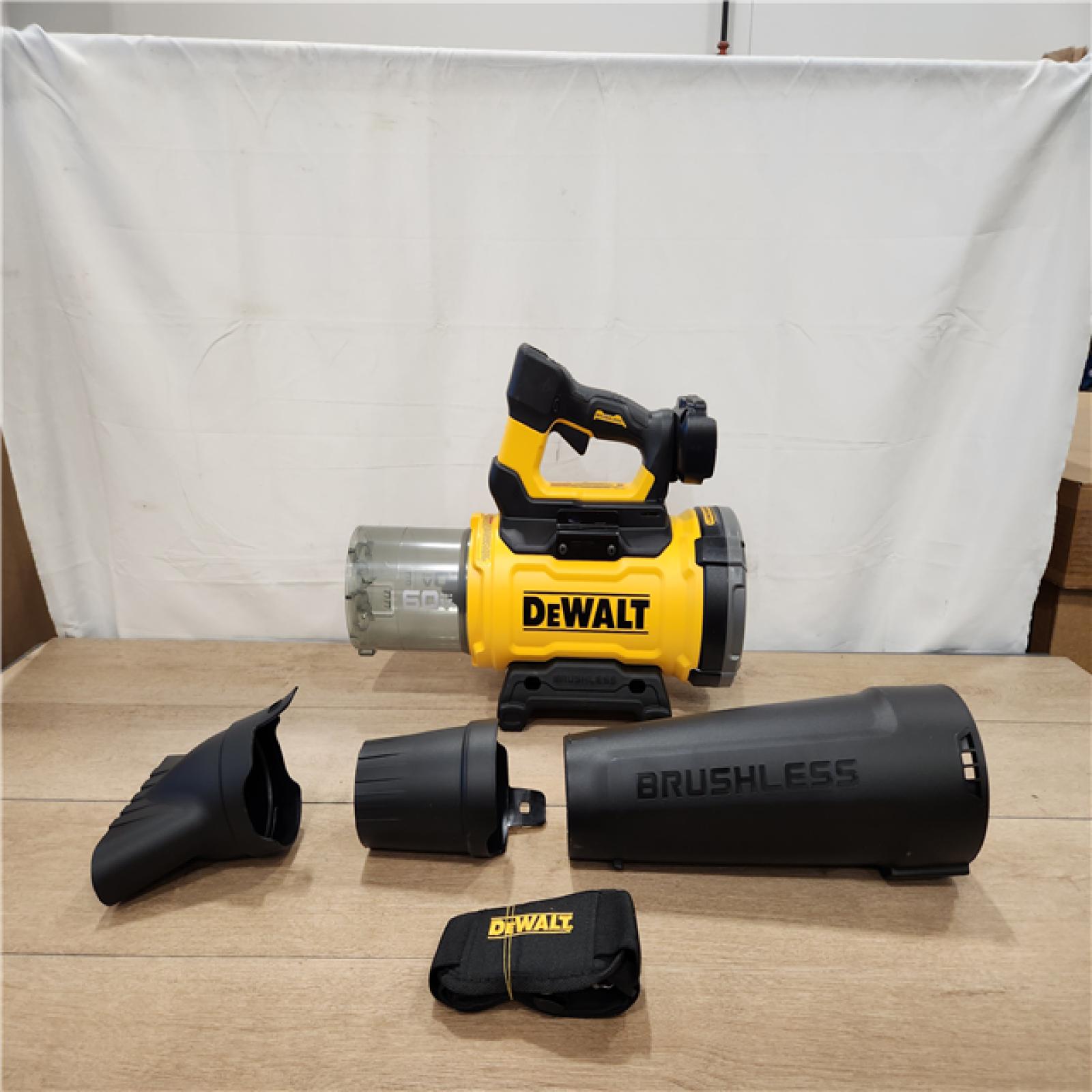 AS-IS- FLEXVOLT 60V MAX 160 MPH 760 CFM Brushless Cordless Battery Powered Blower Kit W/ (1) FLEXVOLT 4 Ah Battery and Charger