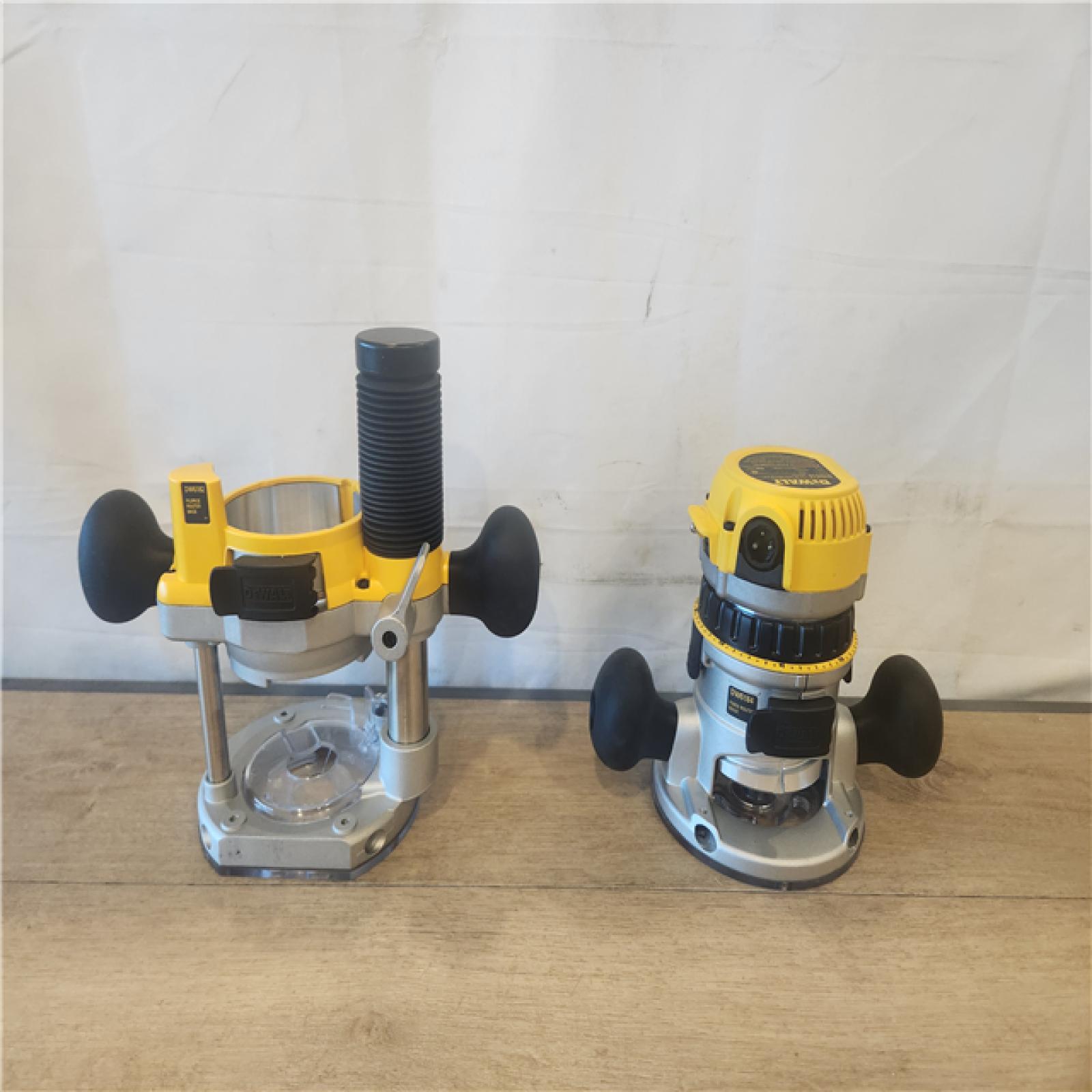 AS-IS- 1-3/4 HP (maximum Motor HP) Fixed Base / Plunge Router Combo Kit