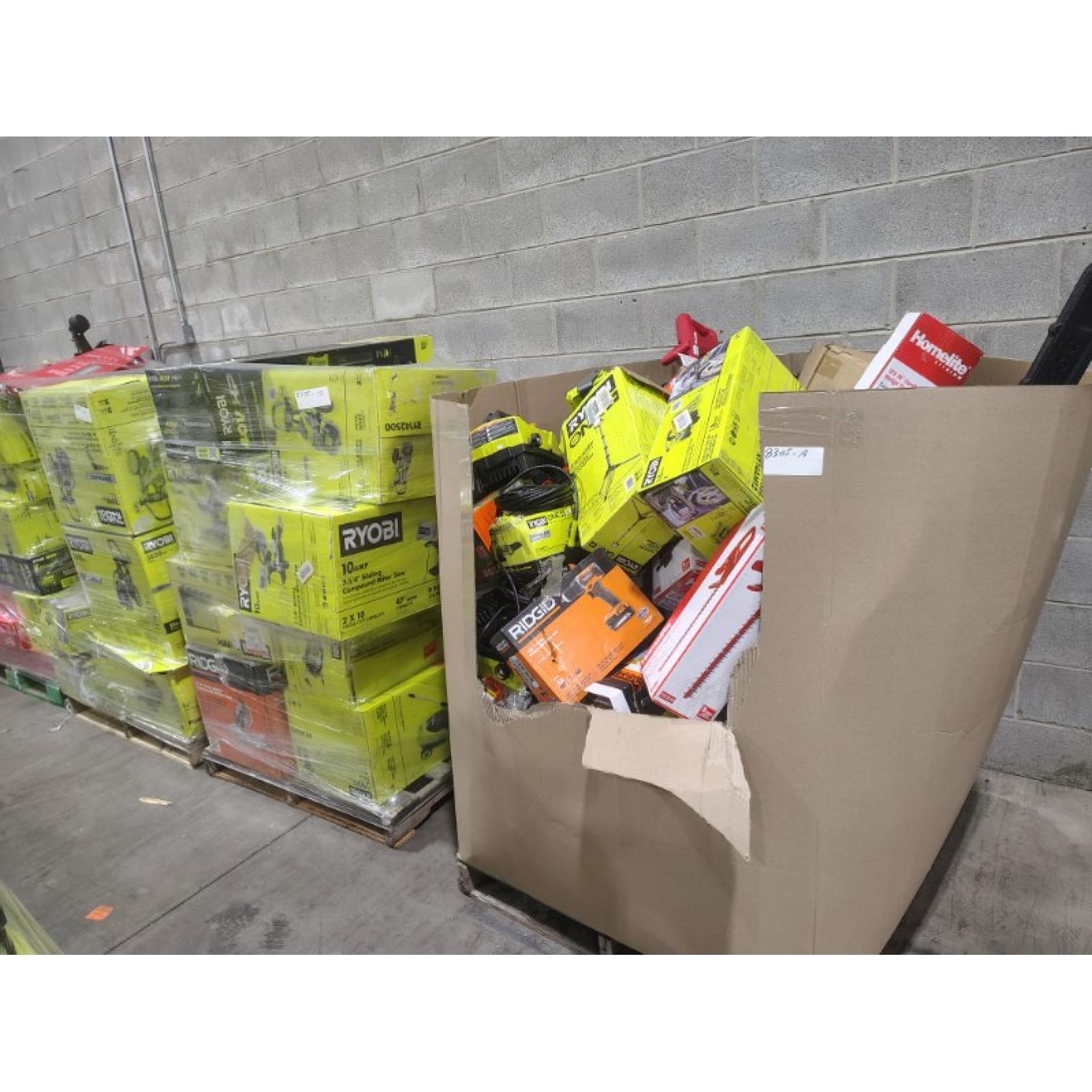 Pittston Location As-Is Power Tools Partial Truckload (13 Pallets) 8305-A