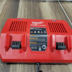 AS-IS  Milwaukee M18 18-Volt Lithium-Ion Dual Bay Rapid Battery Charger