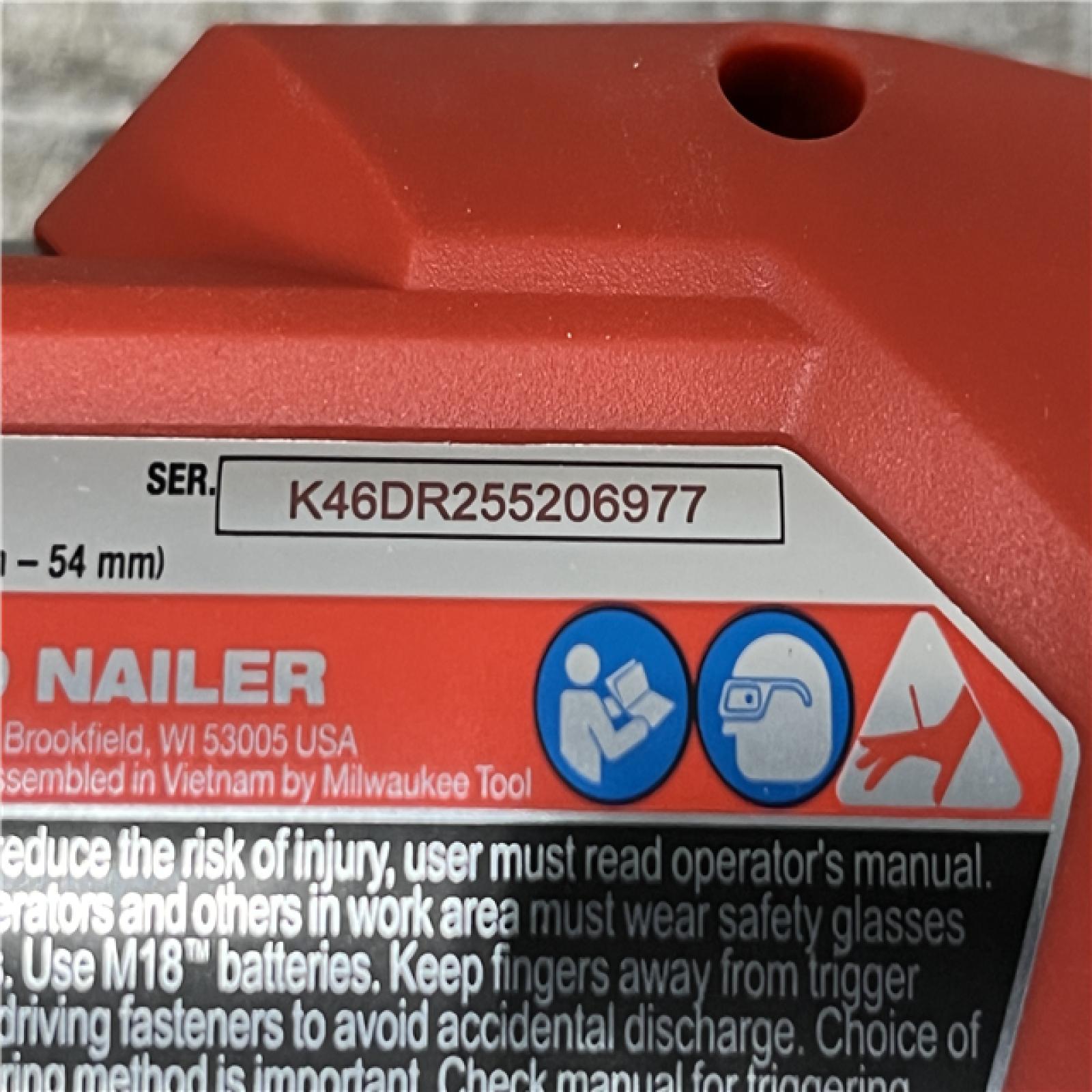 AS-IS Milwaukee FUEL 18-Volt Lithium-Ion Brushless Cordless Gen II 18-Gauge Brad Nailer (Tool-Only)
