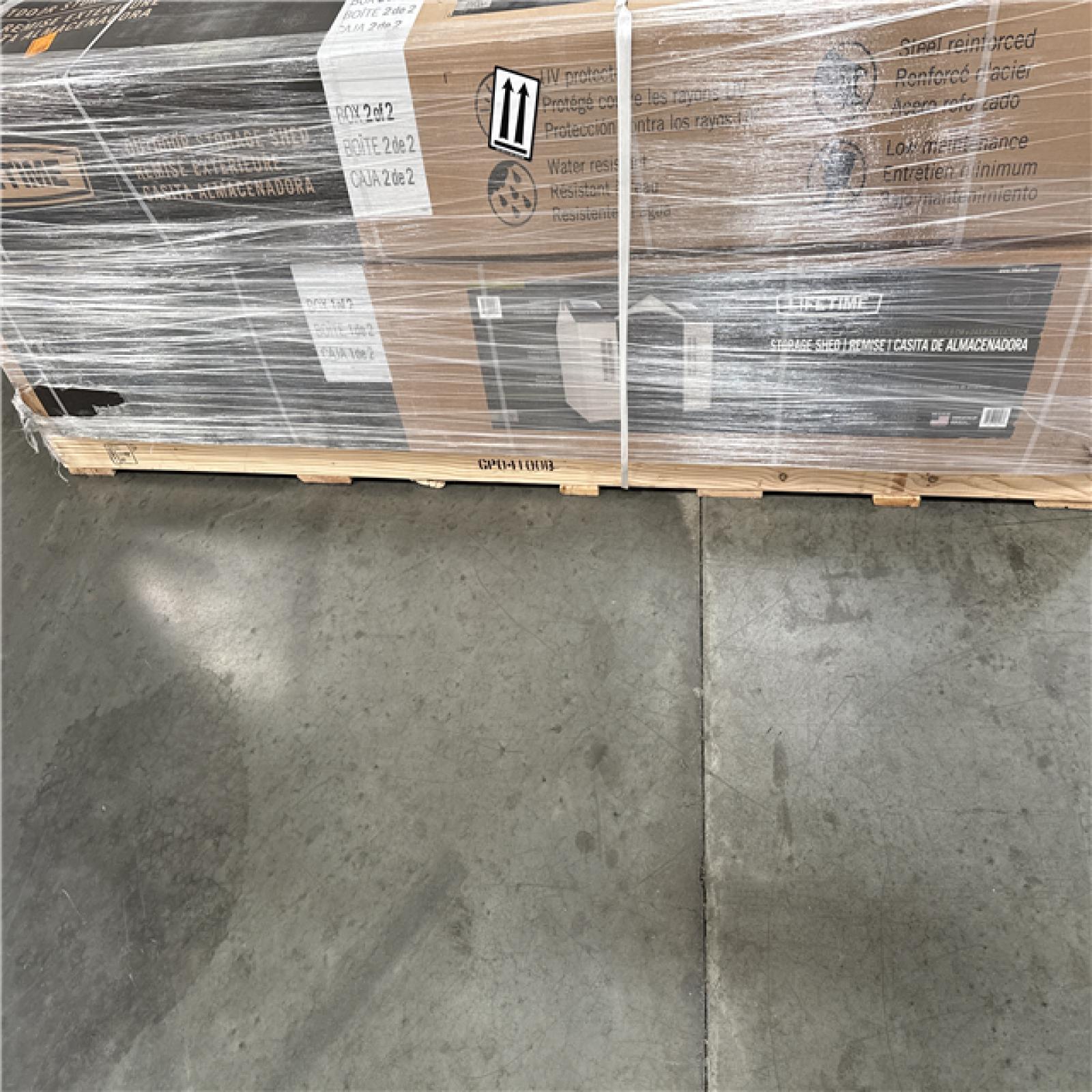 California AS-IS Lifetime Storage Shed 10 ft x 8ft