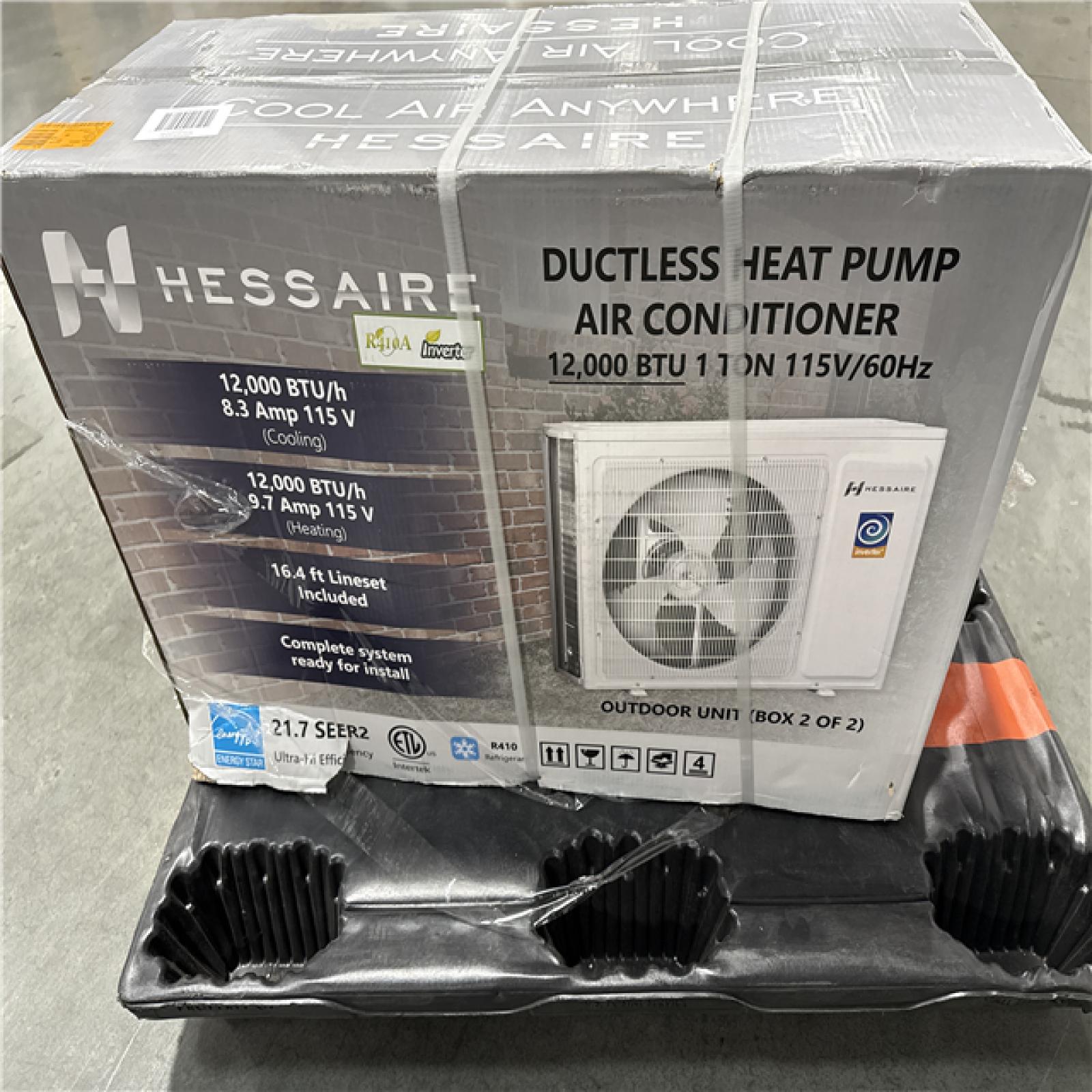 California AS-IS Hessaire Ductless AC Heat Pump (Damaged Boxes)