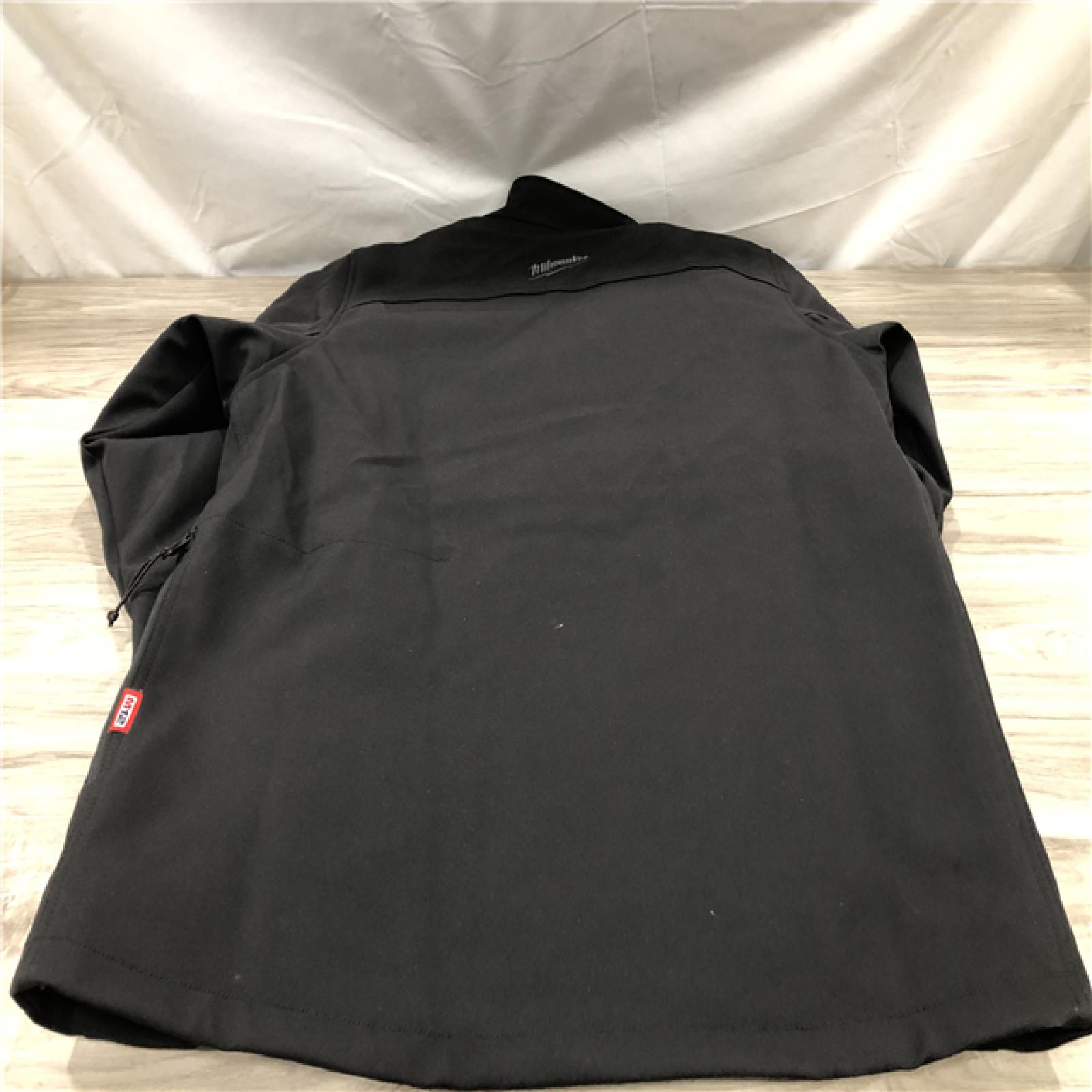 AS-IS Milwaukee Men's Large M12 12V Lithium-Ion Cordless TOUGHSHELL Black Heated Jacket (Jacket/Charger Only)
