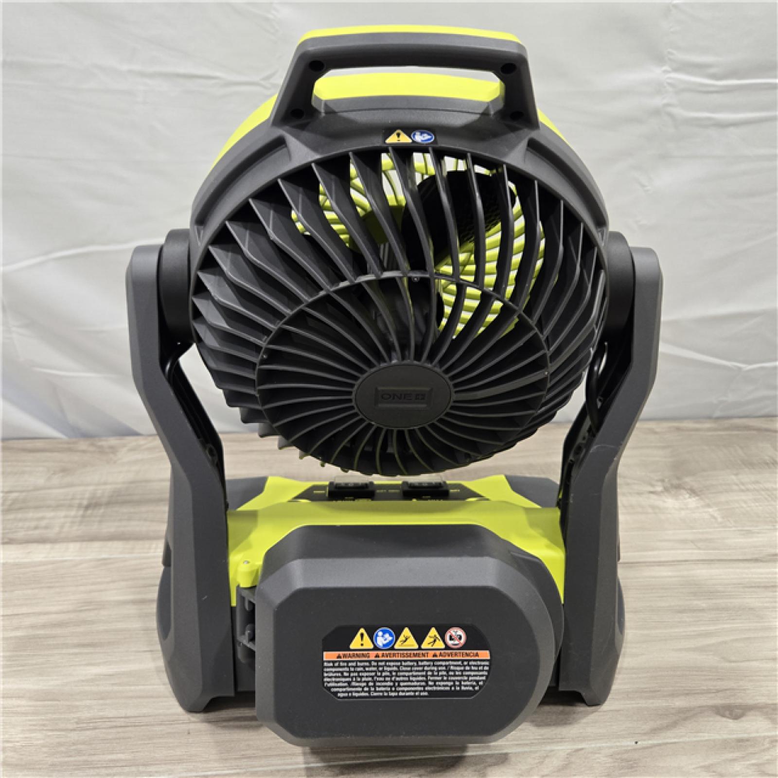 LIKE NEW! - RYOBI ONE+ 18V Cordless Bucket Top Misting Fan Kit