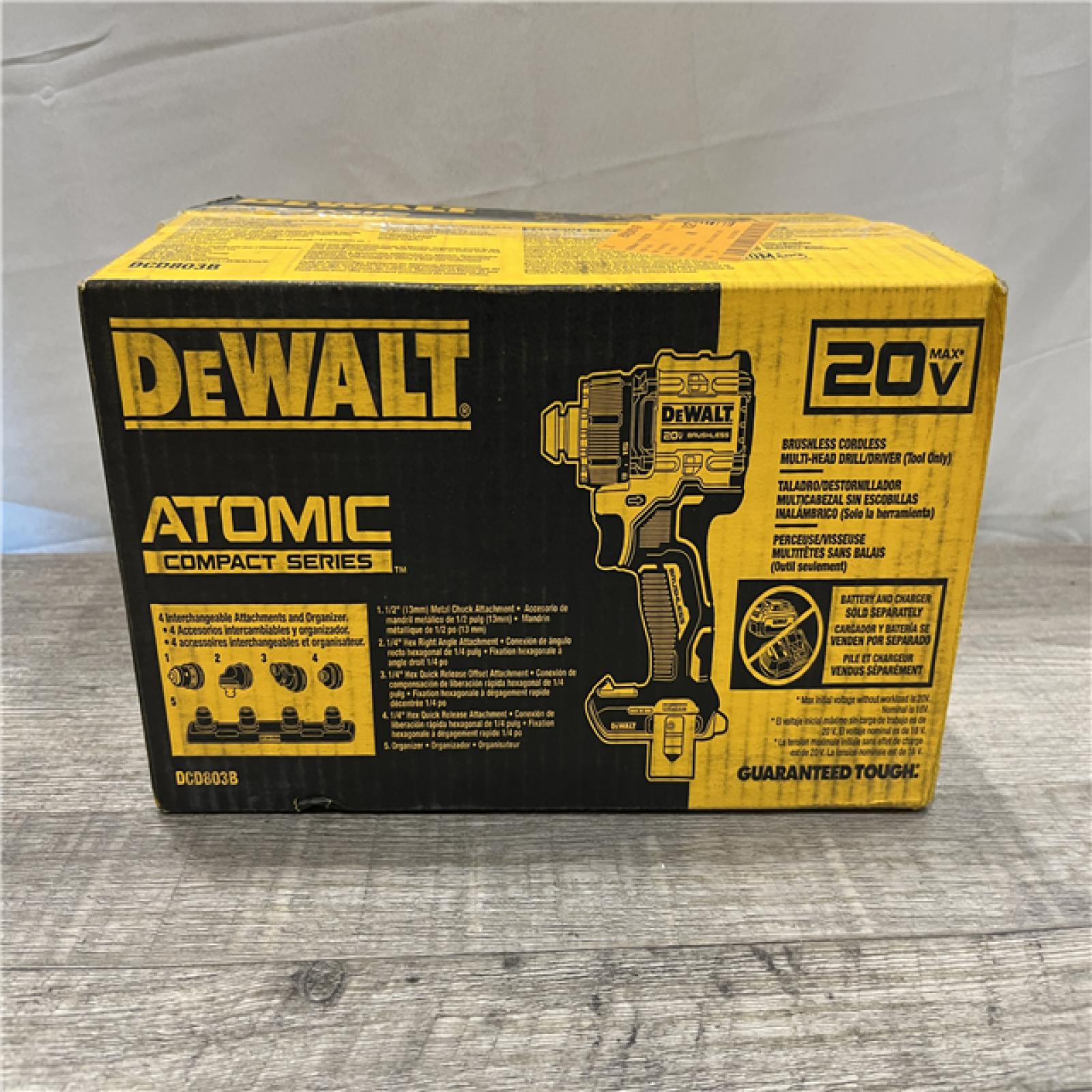 NEW - DEWALT ATOMIC 20V MAX 1/2 in. Multi-Head Drill Driver (Tool Only)