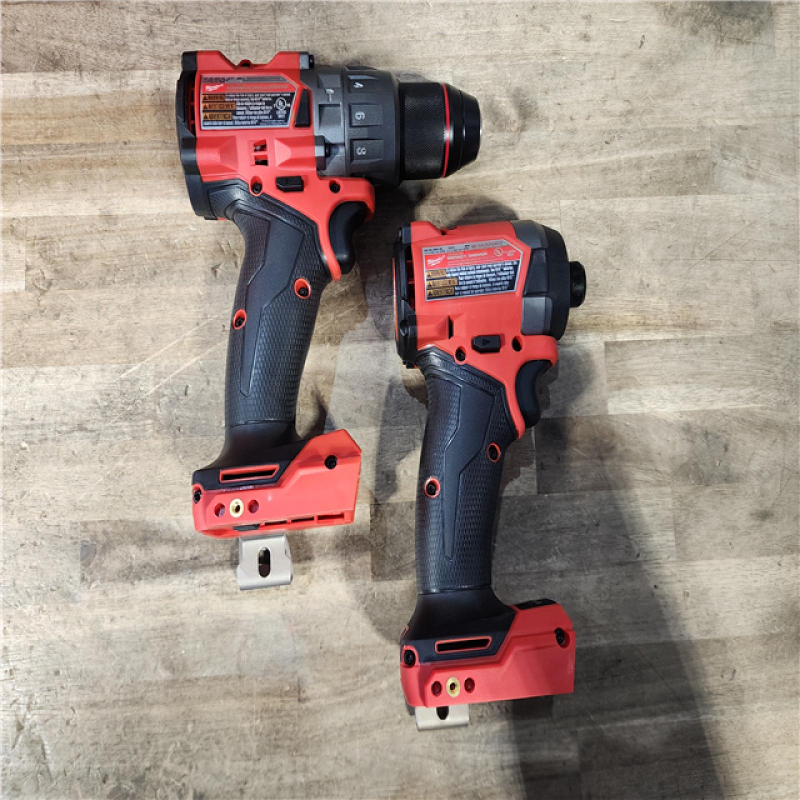 HOUSTON LOCATION - AS-IS (APPEARS LIKE NEW) Milwaukee FUEL 18V Lithium-Ion Brushless Cordless Hammer Drill and Impact Driver Combo Kit