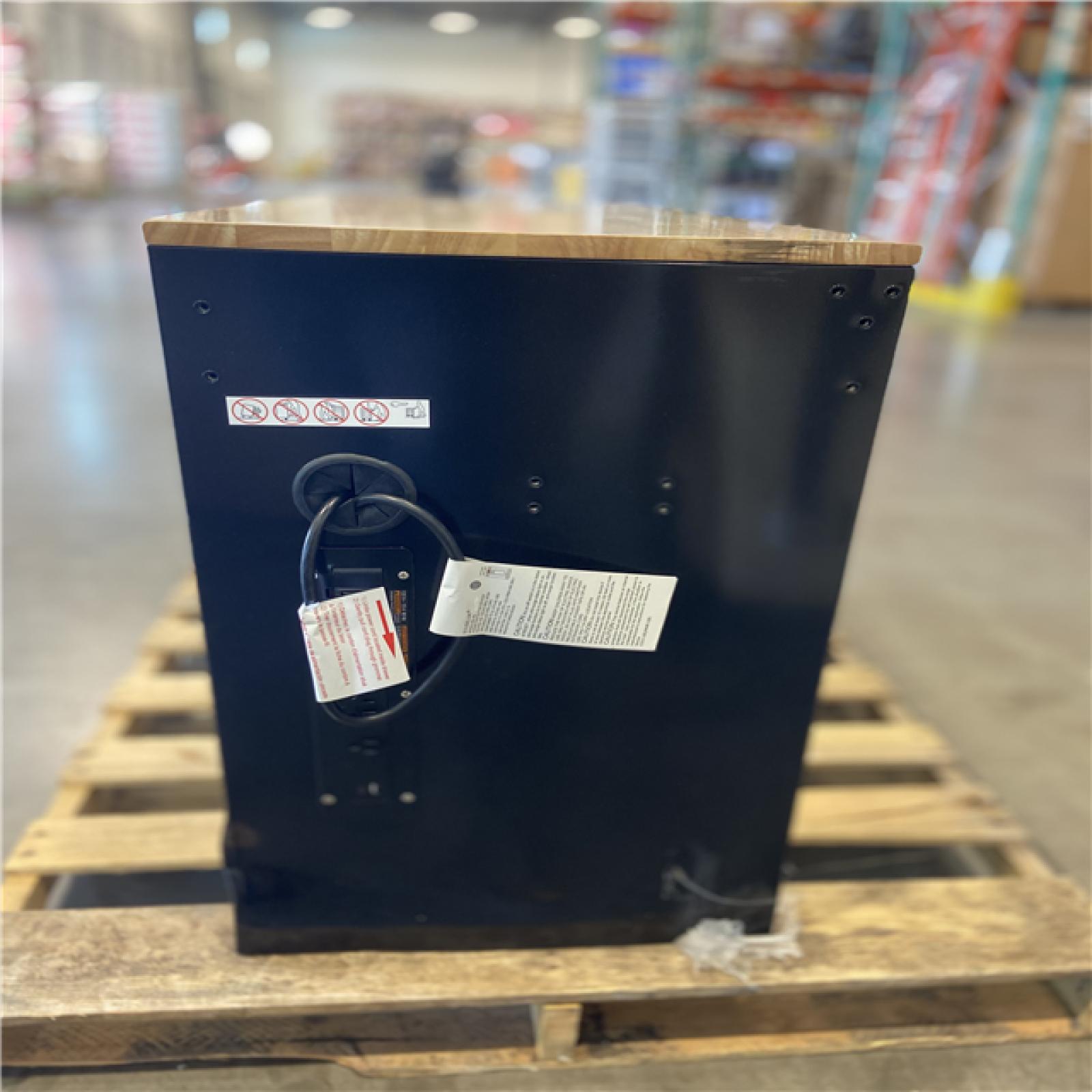 DALLAS LOCATION - Husky Tool Storage 46 in. W x 18 in. D 9-Drawer Mobile Workbench Cabinet in Gloss Black