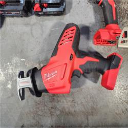 HOUSTON LOCATION - AS-IS Milwaukee M18 18-Volt Lithium-Ion Brushless Cordless Combo Kit (4-Tool) with 2-Batteries, 1-Charger and Tool Bag