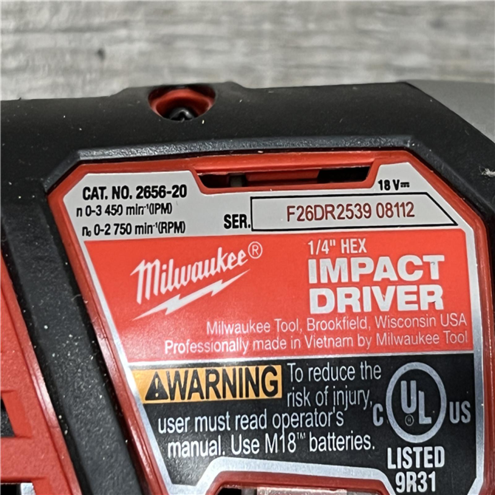 AS-IS Milwaukee 18V Lithium-Ion Cordless Drill Driver/Impact Driver Combo Kit