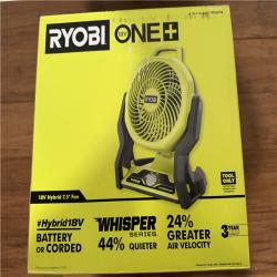 California NEW/Sealed Box Ryobi One+ 18V Hybrid 7.5 Fan (Tool Only)