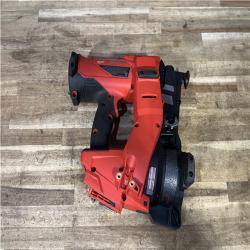 Houston Location AS-IS Milwaukee FUEL 18-Volt Lithium-Ion Brushless Cordless Coil Roofing Nailer (Tool Only)
