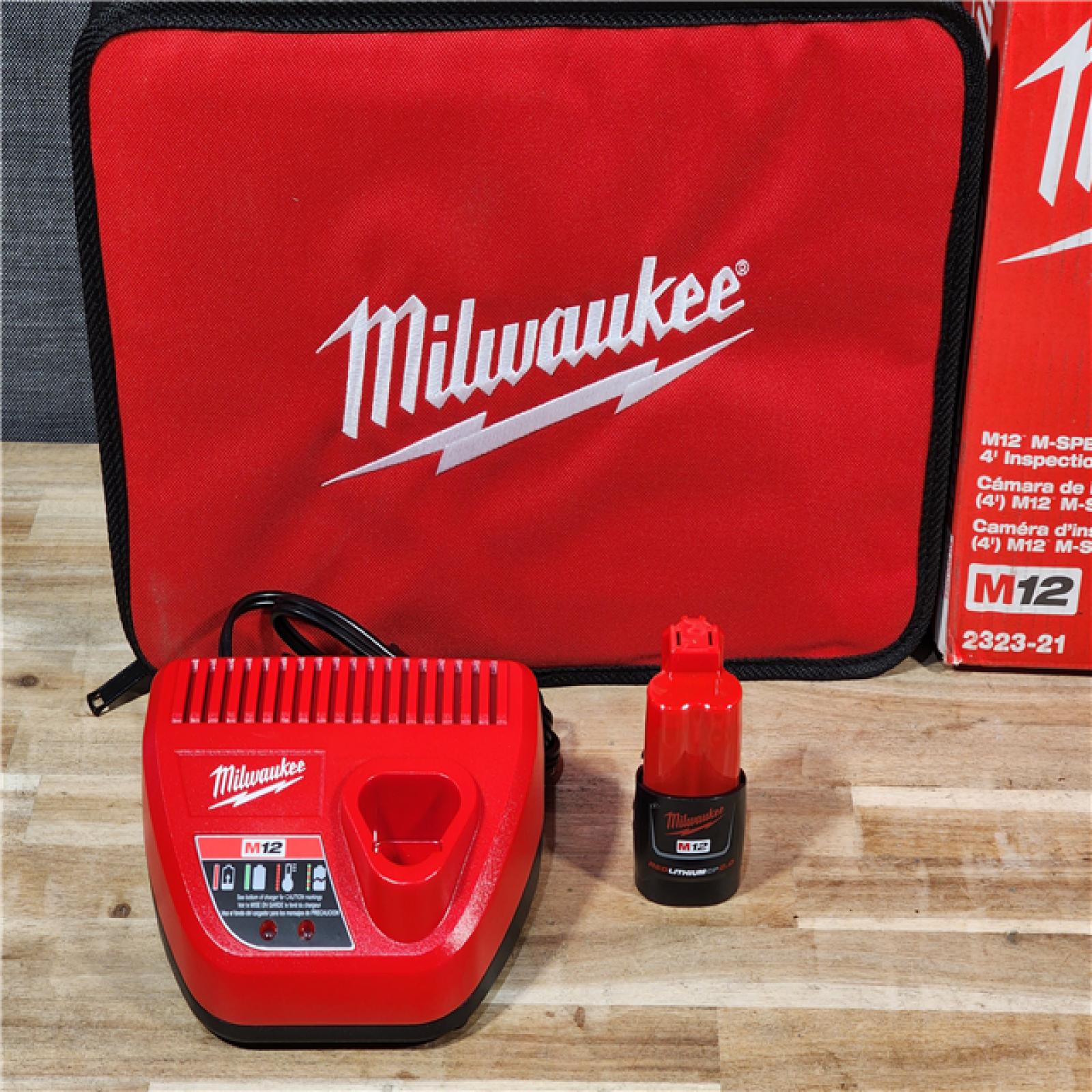 HOUSTON LOCATION - AS-IS Milwaukee 12V Lithium-Ion Cordless M-SPECTOR 360-Degree 4 ft. Inspection Camera Kit