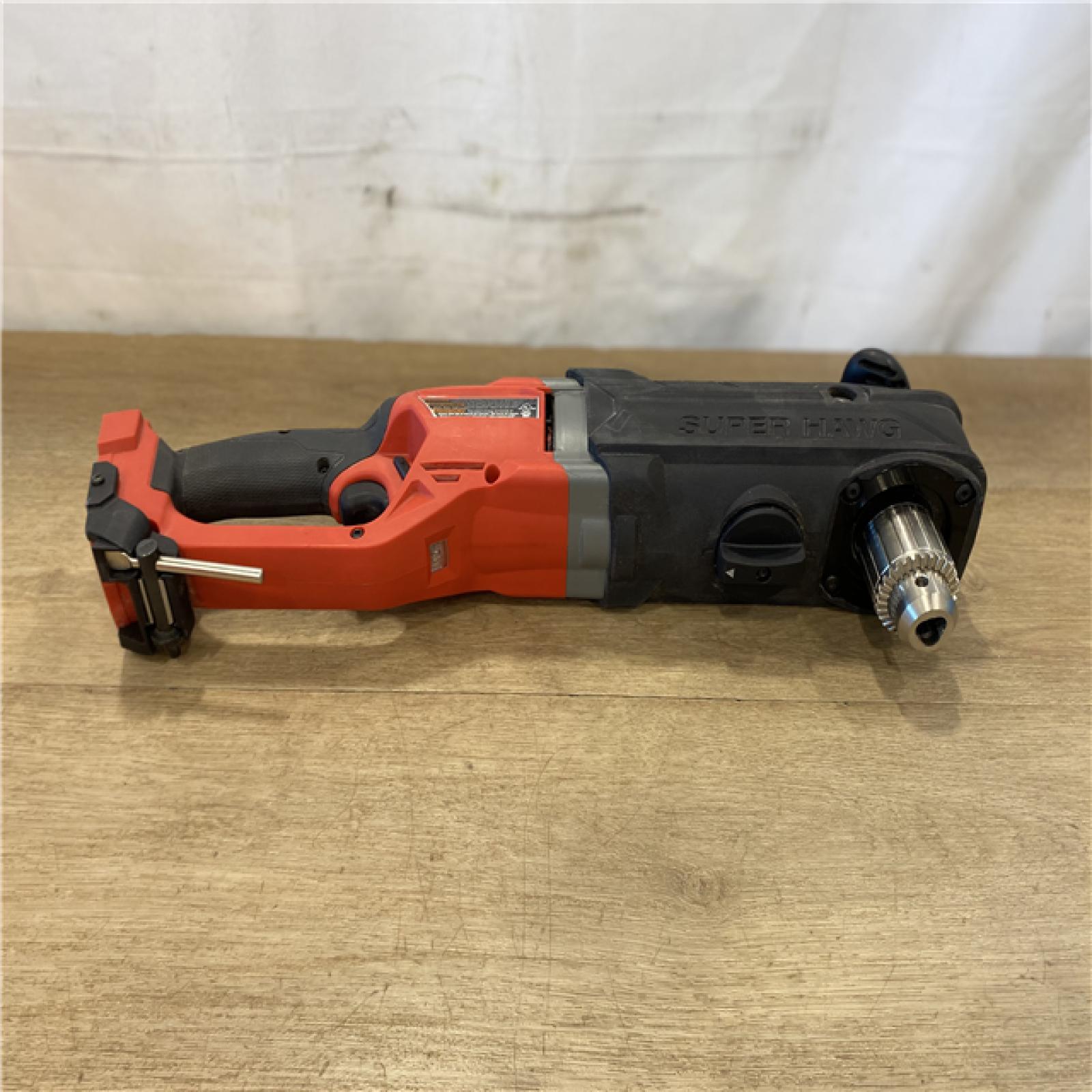 AS-IS Milwaukee FUEL 18V Lithium-Ion Brushless Cordless GEN 2 SUPER HAWG 1/2 in. Right Angle Drill (Tool-Only)
