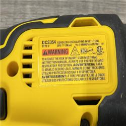 AS-IS DEWALT ATOMIC 20V MAX Cordless Brushless Oscillating Multi Tool Kit