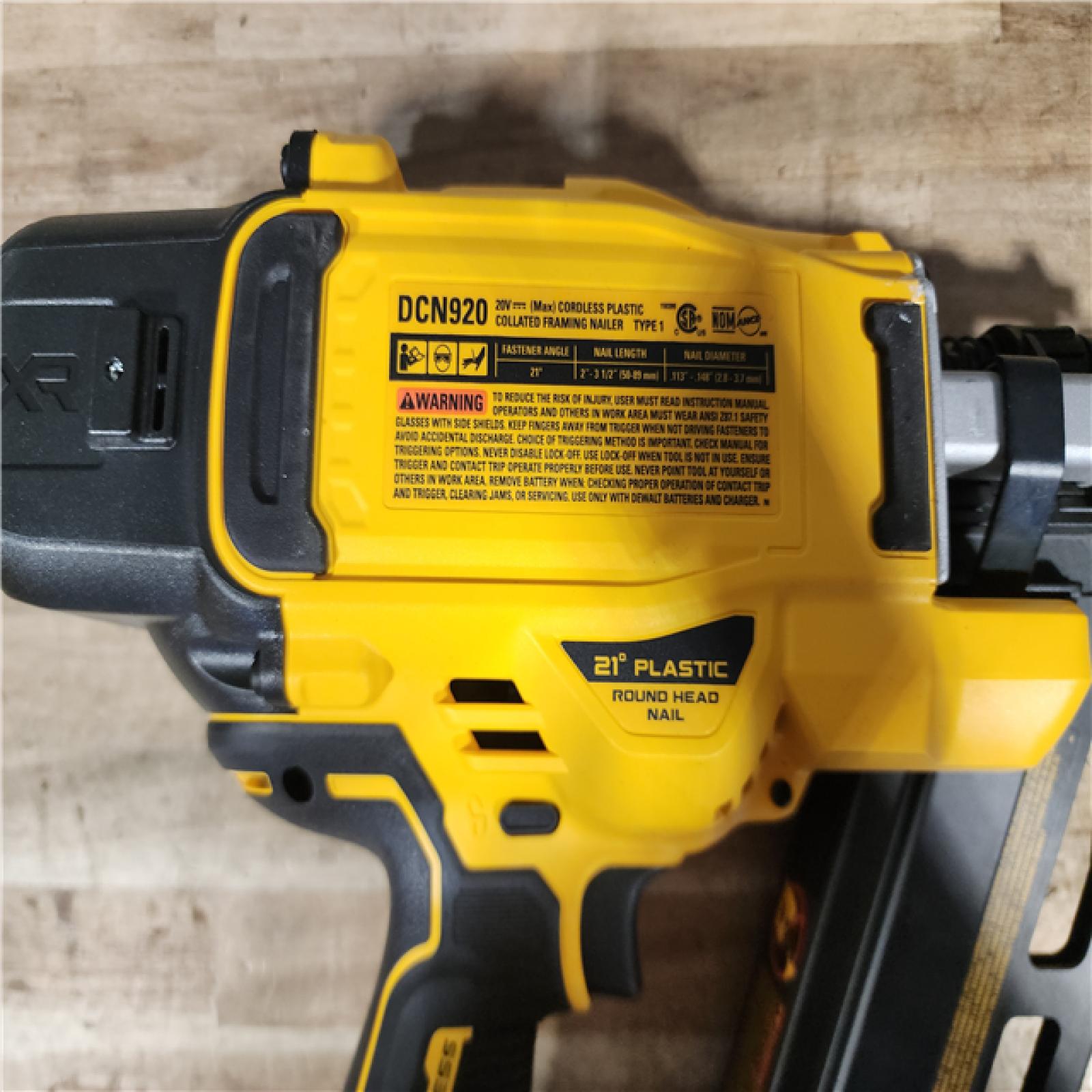 HOUSTON LOCATION - AS - IS DEWALT 20-Volt 21° Cordless Framing Nailer (Tool-Only)