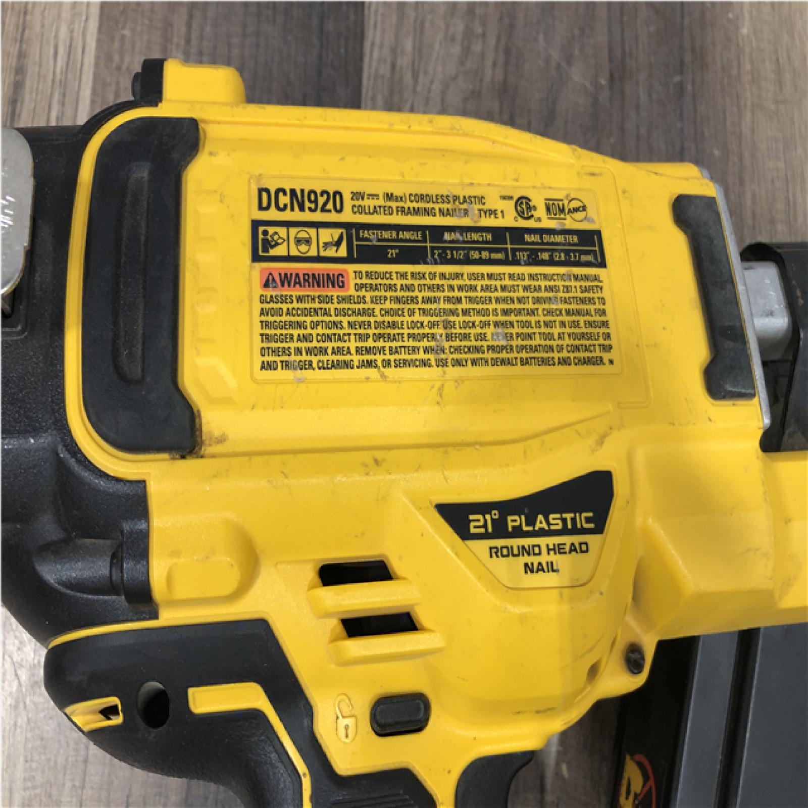 AS-IS DEWALT 20-Volt 21° Cordless Framing Nailer (Tool-Only)