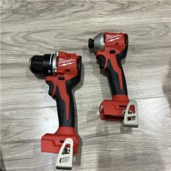 AS-IS Milwaukee M18 18V Lithium-Ion Brushless Cordless Compact Drill/Impact Combo Kit