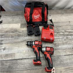 AS-IS Milwaukee 18V Lithium-Ion Cordless Drill Driver/Impact Driver Combo Kit
