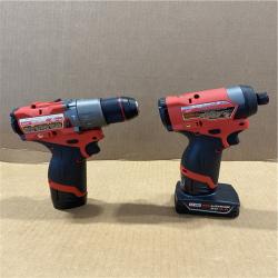 AS-IS Milwaukee 3497-22 12V Brushless Hammer Drill and Impact Driver Combo Kit