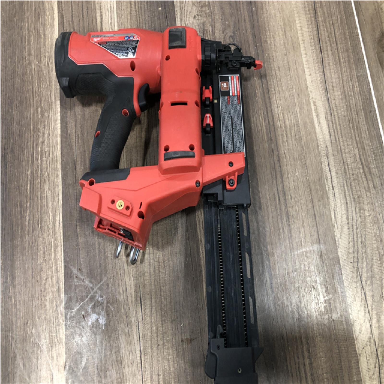 AS-IS Milwaukee FUEL 18-Volt Lithium-Ion Brushless Cordless Gen II 18-Gauge Brad Nailer (Tool-Only)