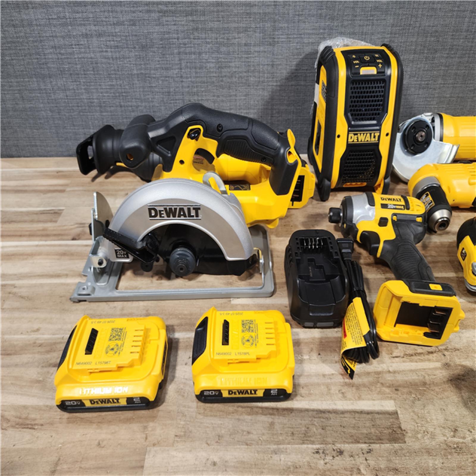 HOUSTON LOCATION - AS - IS DEWALT 20V MAX Cordless 9 Tool Combo Kit