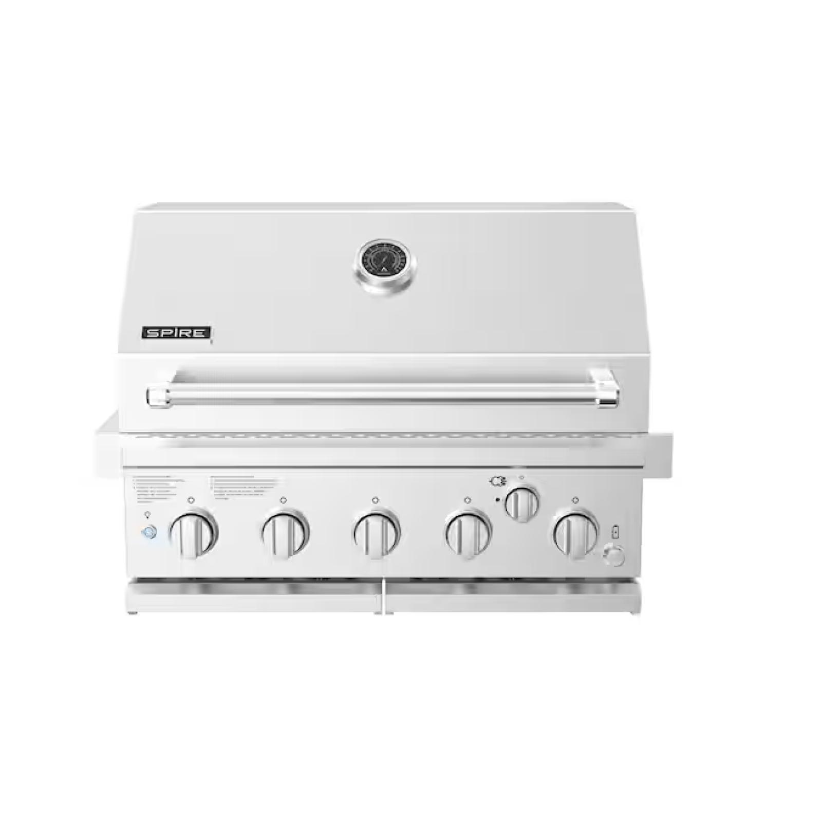 DALLAS LOCATION - SPIRE 5-Burner Built-In Propane Gas Island Grill Head in Stainless Steel with Rear Burner