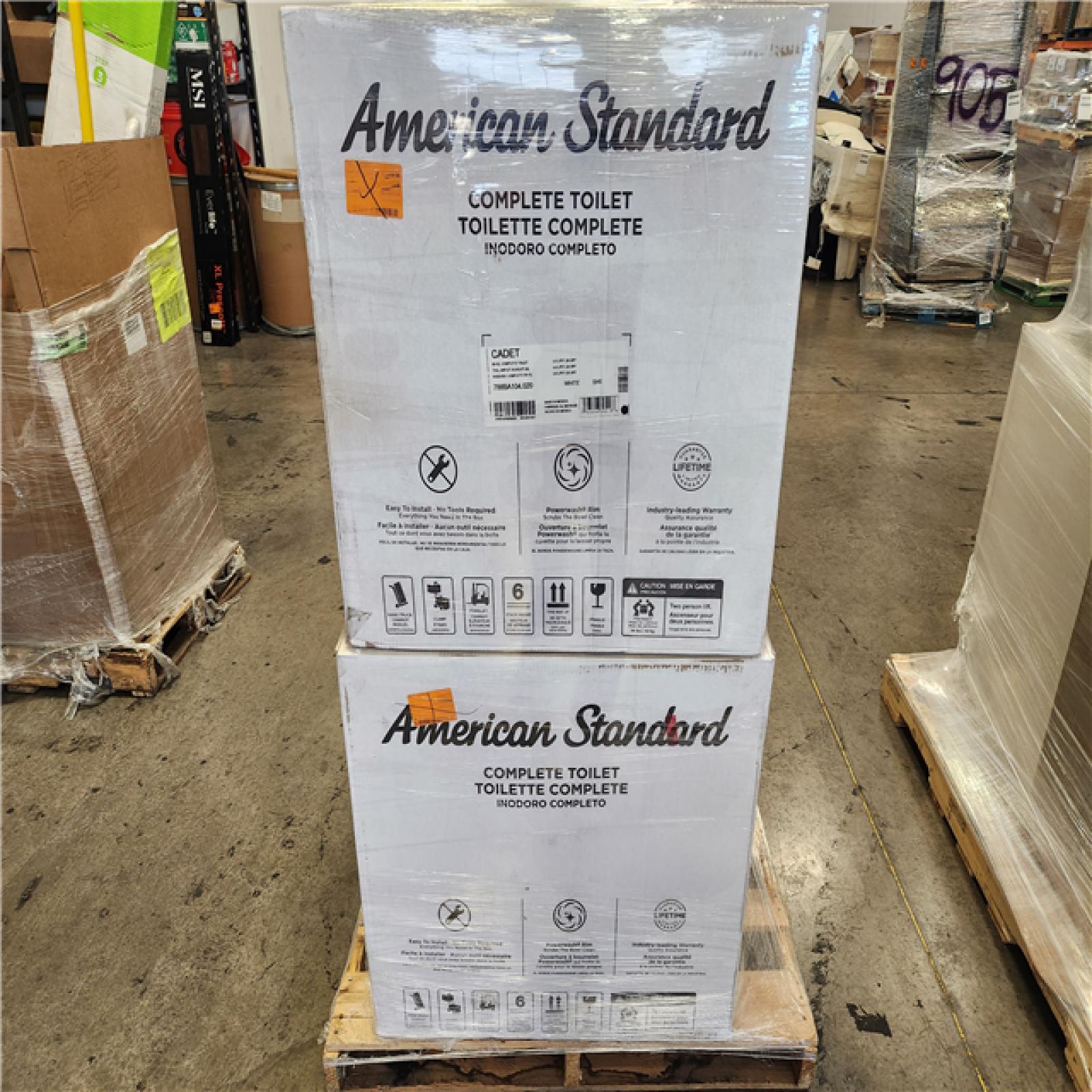 Phoenix AS-IS Mixed American Standard Toilet Pallet (6 Toilets)
