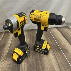 GOOD DeWALT 20V MAX Cordless Drill Driver/Impact Driver Combo Kit 1.3 Ah Lithium Ion