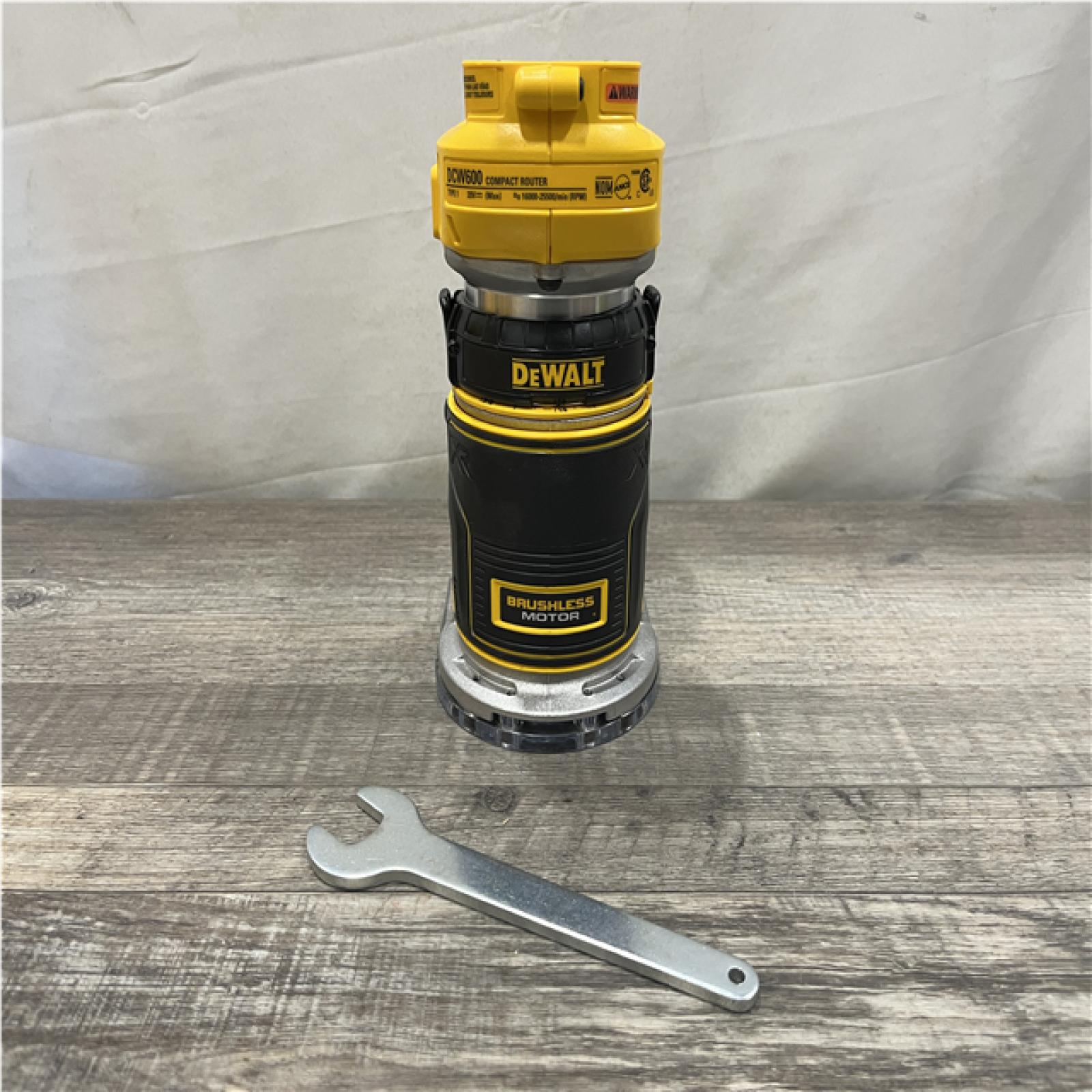 AS-IS DEWALT 20V MAX XR Cordless Brushless Fixed Base Compact Router (Tool Only)