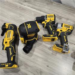 AS-IS DEWALT 20-Volt MAX Lithium-Ion Cordless 7-Tool Combo Kit with 2.0 Ah Battery, 5.0 Ah Battery and Charger