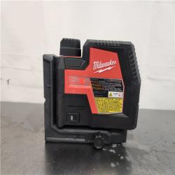 AS-IS- Milwaukee Green Beam Laser Cross Line Plumb Point USB Rechargeable