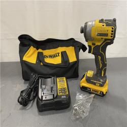AS-IS - DeWALT ATOMIC 20V Max Lithium-Ion Brushless Cordless Compact 1/4 in. Impact Driver Kit