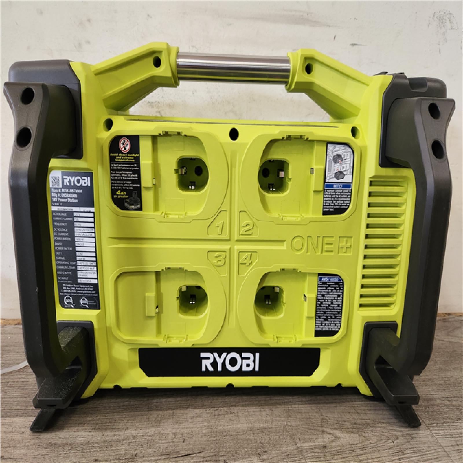 Phoenix NEW RYOBI 18V ONE+ 1800-Watt Portable Battery Inverter Power Station/8-Port Charger (Tool Only)