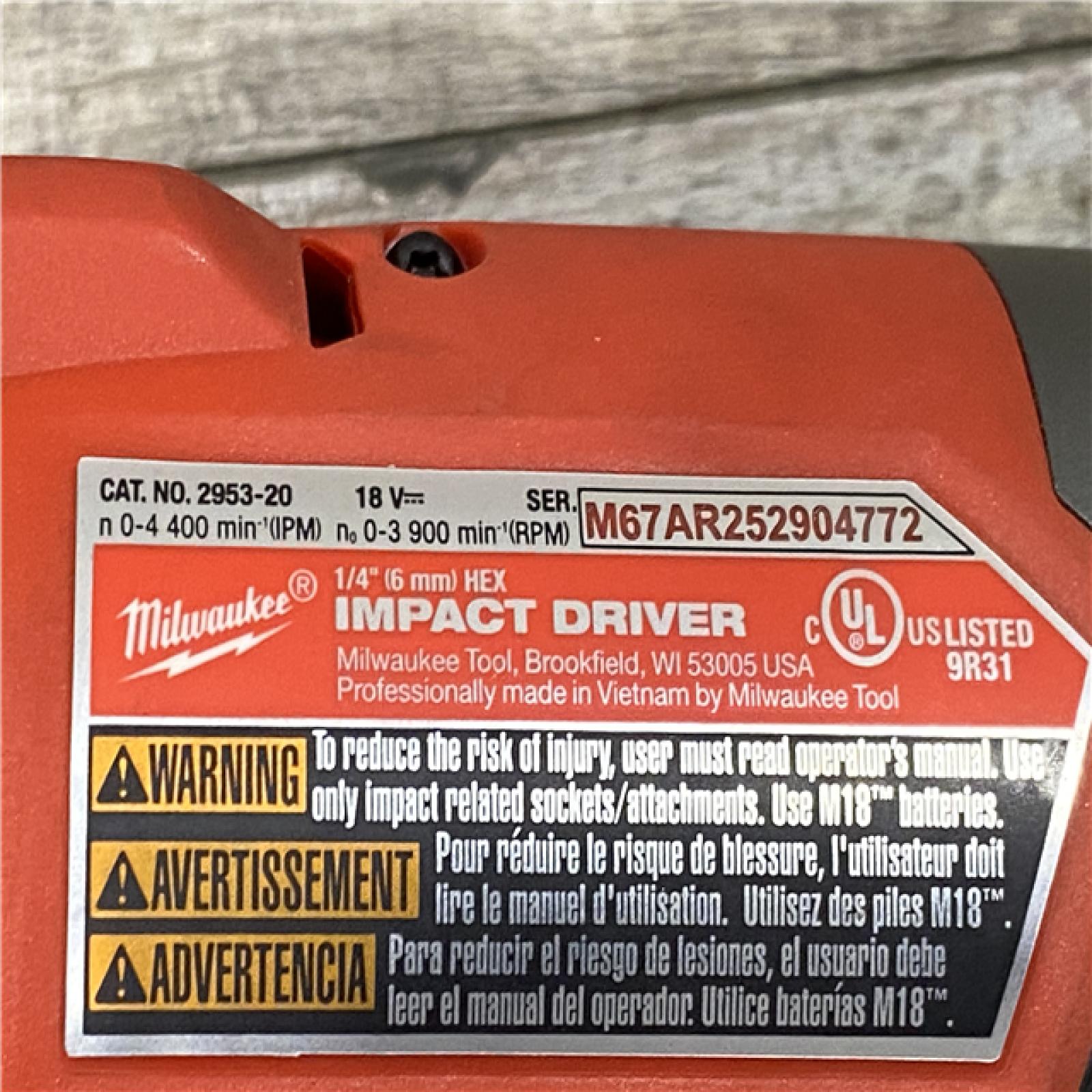 AS-IS Milwaukee FUEL 18V Lithium-Ion Brushless Cordless Hammer Drill and Impact Driver Combo Kit