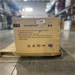 DALLAS LOCATION- Husky Heavy Duty 52 in. W 6-Drawer Matte Army Green Top Tool Chest